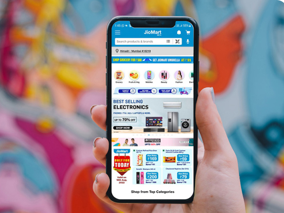 An app-based superstore for daily essentials An app-based superstore for daily essentials